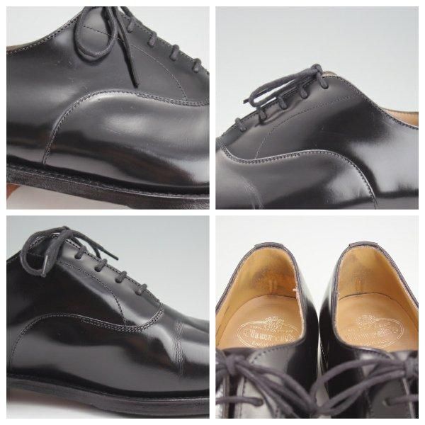 極上★チャーチ 70F/UK7【定価￥176,000-★コンサル/CONSUL】173ラスト/ストレートチップ/黒/メンズ/Church's★m069