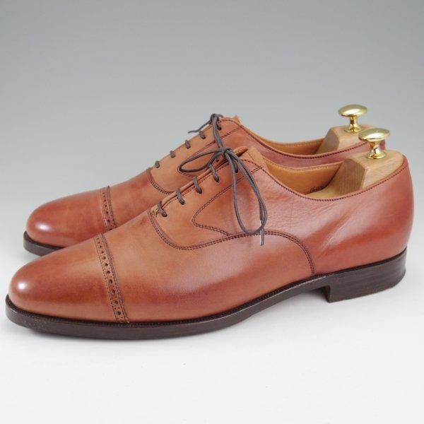 ★クロケット&ジョーンズ UK9/US9.5D【貴重★ブルックスブラザーズ別注/Peal&co】ストレートチップ/茶/メンズ/Crockett&Jones★m073