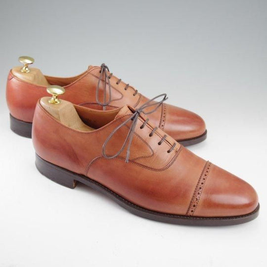 ★クロケット&ジョーンズ UK9/US9.5D【貴重★ブルックスブラザーズ別注/Peal&co】ストレートチップ/茶/メンズ/Crockett&Jones★m073