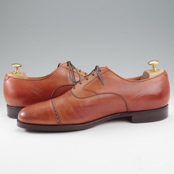 ★クロケット&ジョーンズ UK9/US9.5D【貴重★ブルックスブラザーズ別注/Peal&co】ストレートチップ/茶/メンズ/Crockett&Jones★m073