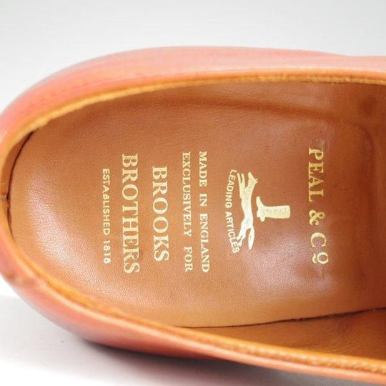 ★クロケット&ジョーンズ UK9/US9.5D【貴重★ブルックスブラザーズ別注/Peal&co】ストレートチップ/茶/メンズ/Crockett&Jones★m073