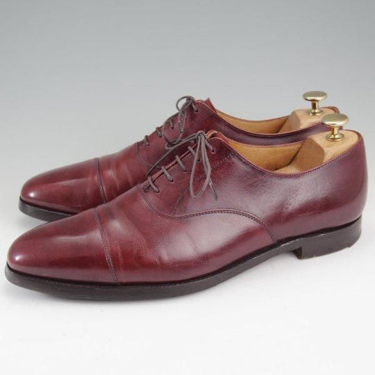 ★クロケット&ジョーンズ 8E【モデル定価￥132,000-★ポールスミス別注/HALLAM】348ラスト/ストレートチップ/赤茶/Crockett&Jones★m074