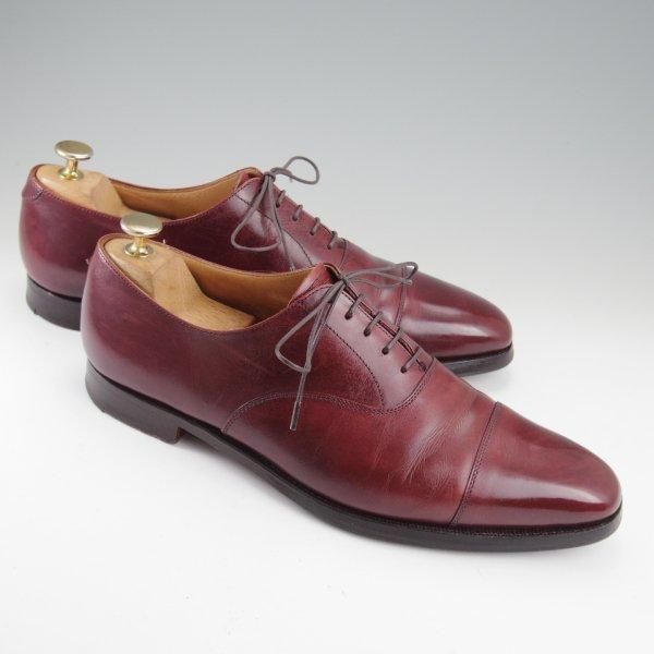 ★クロケット&ジョーンズ 8E【モデル定価￥132,000-★ポールスミス別注/HALLAM】348ラスト/ストレートチップ/赤茶/Crockett&Jones★m074