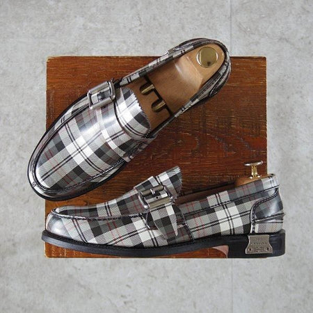 未使用★チャーチ 65F/UK6.5【★BARCOMBE/126ラスト】ローファー/モンクストラップ/タータンチェック/メンズ/Church's★m080