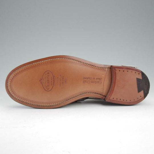 未使用★チャーチ 65F/UK6.5【★BARCOMBE/126ラスト】ローファー/モンクストラップ/タータンチェック/メンズ/Church's★m080