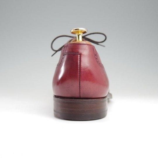 未使用★クロケット&ジョーンズ 8.5E【現行定価10万円以上★CLIVEDEN/ウイングチップ】カーフ/赤茶/メンズ/Crockett&Jones★m081