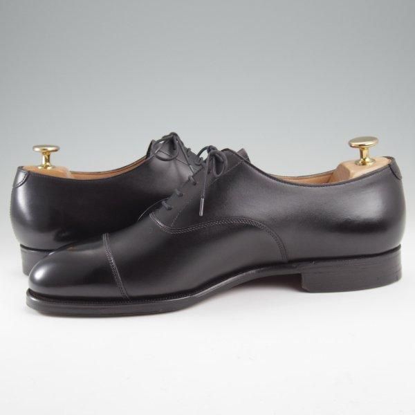 未使用★クロケット&ジョーンズ 7.5E【ハンドグレードライン★WHITEHALL/ストレートチップ】330ラスト/カーフ/黒/Crockett&Jones★m085