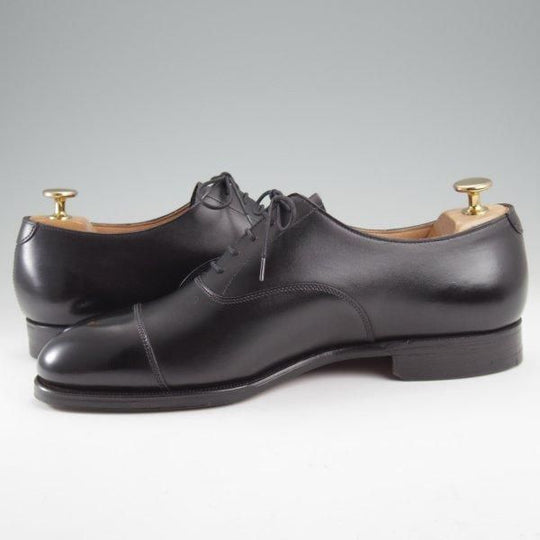 未使用★クロケット&ジョーンズ 7.5E【ハンドグレードライン★WHITEHALL/ストレートチップ】330ラスト/カーフ/黒/Crockett&Jones★m085