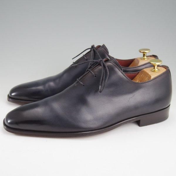 美品★(スペイン製)マグナーニ・セレクション SIZE 40【最上級ライン★ボロネーゼ製法/ホールカット】紺/マグナムカーフ/MAGNANNI★m086