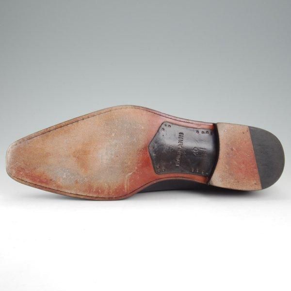 美品★(スペイン製)マグナーニ・セレクション SIZE 40【最上級ライン★ボロネーゼ製法/ホールカット】紺/マグナムカーフ/MAGNANNI★m086