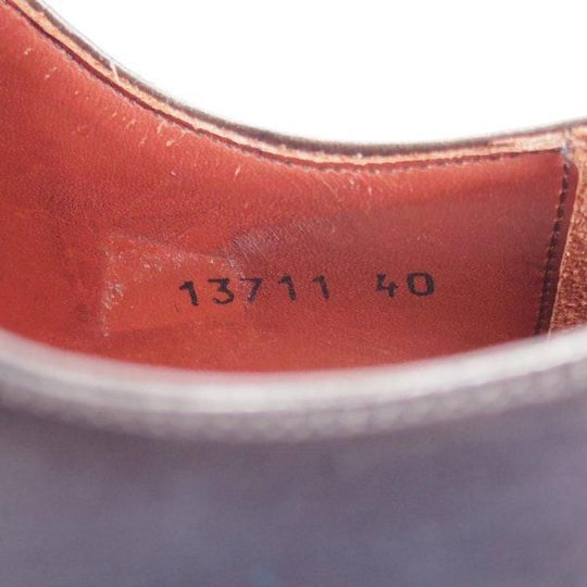 美品★(スペイン製)マグナーニ・セレクション SIZE 40【最上級ライン★ボロネーゼ製法/ホールカット】紺/マグナムカーフ/MAGNANNI★m086
