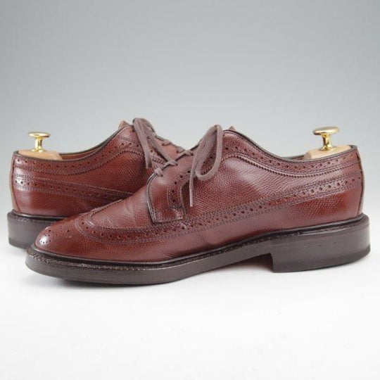 極上★(米)アレンエドモンズ 8E【現行定価10万円程度★ブルックスブラザーズ別注/MacNeil/マクニール】ロングウイング/濃茶/メンズ★m090