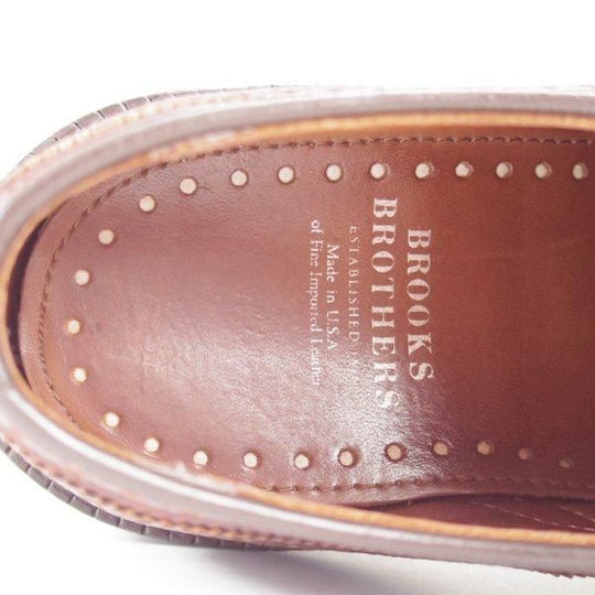 極上★(米)アレンエドモンズ 8E【現行定価10万円程度★ブルックスブラザーズ別注/MacNeil/マクニール】ロングウイング/濃茶/メンズ★m090