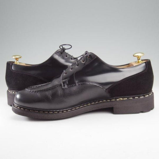 極上★パラブーツ SIZE 8.5【モデル定価￥96,800-★クレイジーパターンのCHAMBORD/シャンボード】Uチップ/黒/Paraboot★m093