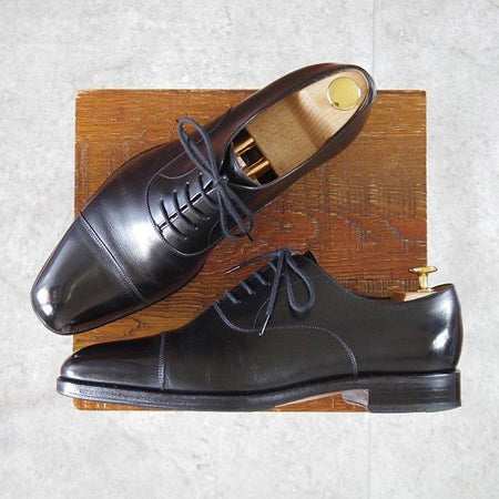 極上★(スペイン製)YANKO/ヤンコ SIZE 7【★グッドイヤーウェルテッド製法/ストレートチップ】14296/カーフ/黒/メンズ★m097