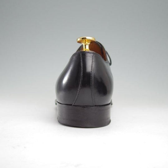 極上★(伊)エンツォ・ボナフェ SIZE 5.5【定価10万円以上★ストレートチップ/黒】カーフ/メンズ/Enzo Bonafe★m099