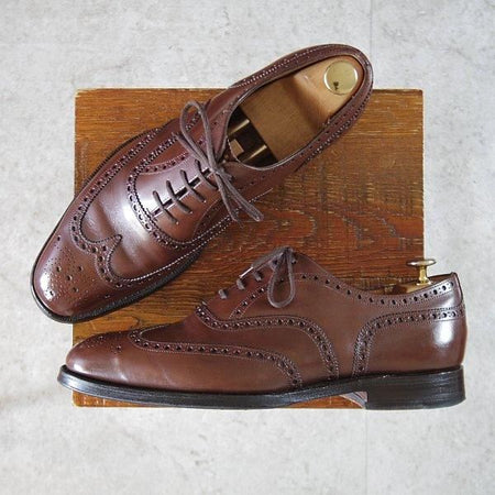 極上★チャーチ 70F/UK7【貴重★Heritage COLLECTION/チェットウィンド同仕様】173ラスト/SANDRINGHAM/フルブローグ/濃茶/Church's★m101