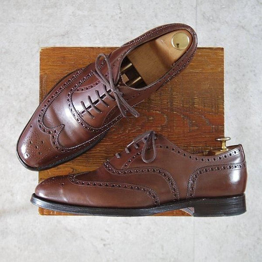 極上★チャーチ 70F/UK7【貴重★Heritage COLLECTION/チェットウィンド同仕様】173ラスト/SANDRINGHAM/フルブローグ/濃茶/Church's★m101