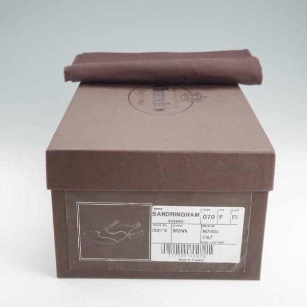 極上★チャーチ 70F/UK7【貴重★Heritage COLLECTION/チェットウィンド同仕様】173ラスト/SANDRINGHAM/フルブローグ/濃茶/Church's★m101