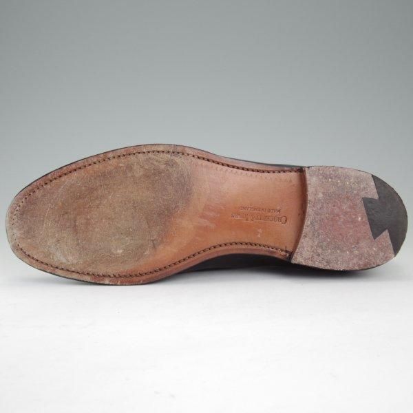 美品★クロケット&ジョーンズ 6E【現行定価10万円以上★バーニーズNY別注/NASH 2】376ラスト/タッセルローファー/黒/Crockett&Jones★m109