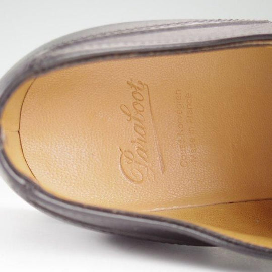 極美品★パラブーツ SIZE 6.5【定価￥96,800-★シャンボード/CHAMBORD】リスレザー/TEXソール/Uチップ/NOIR/黒/メンズ/Paraboot★m110