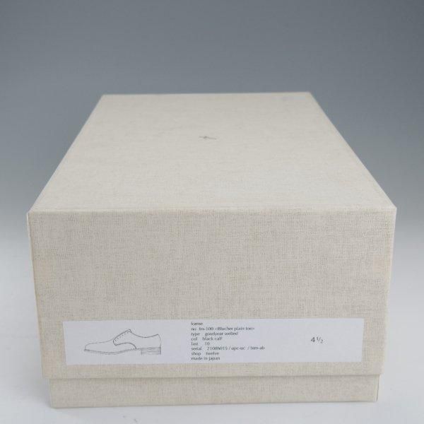 極上★forme/フォルメ SIZE 4.5(24.5cm程度)【定価￥77,000-★グッドイヤーウェルテッド製法/fm-100】プレーントゥ/カーフ/黒★m111