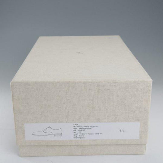 極上★forme/フォルメ SIZE 4.5(24.5cm程度)【定価￥77,000-★グッドイヤーウェルテッド製法/fm-100】プレーントゥ/カーフ/黒★m111