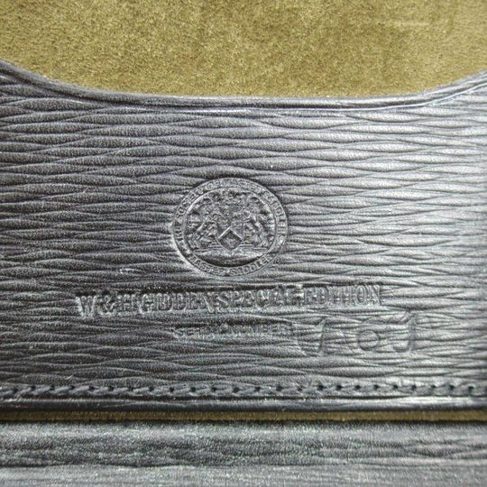未使用★(英)W&H GIDDEN【極希少なデッドストック品★流線型押しブライドルレザー/アタッシュケース】ビジネス/バッグ/黒/WHギデン★N5949