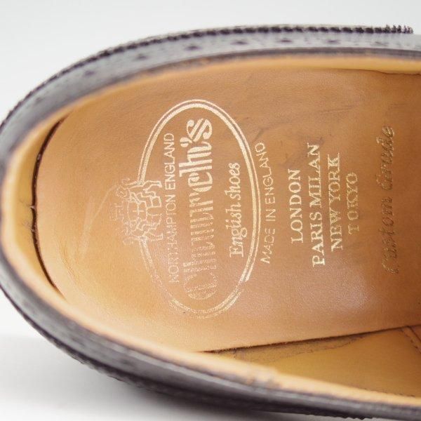 極上★チャーチ 65G/UK6.5【定価￥176,000-★ディプロマット/DIPLOMAT】173ラスト/セミブローグ/カーフ/黒/メンズ/Church's★m115