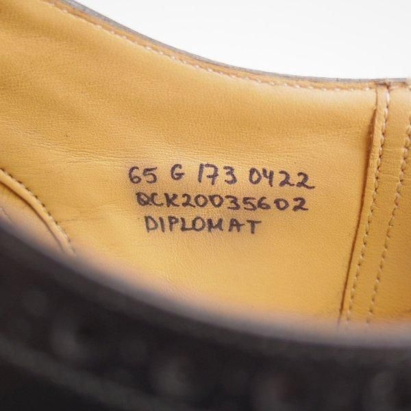 極上★チャーチ 65G/UK6.5【定価￥176,000-★ディプロマット/DIPLOMAT】173ラスト/セミブローグ/カーフ/黒/メンズ/Church's★m115