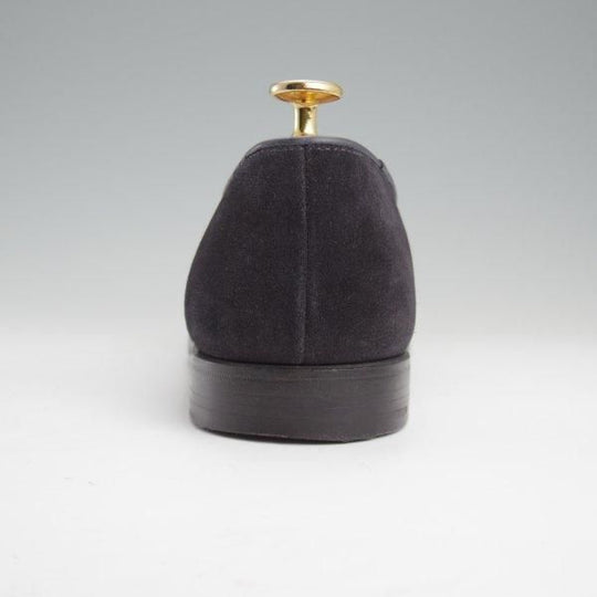 極上★クロケット&ジョーンズ 7.5E【現行定価10万円以上★EDIFICE別注/ローファー/THURLOE】302ラスト/スエード/紺/Crockett&Jones★m118