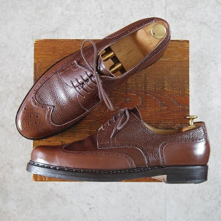 極上★(東欧)VASS/ヴァーシュ SIZE 42.5【定価￥159,500-★純正ツリー付/Budapest/ブダペスト】BPラスト/フルブローグ/茶★m122