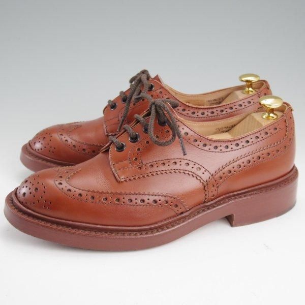 美品★トリッカーズ SIZE 5.5【定価￥121,000-★BOURTON/バートン/マロンアンティーク】カントリーシューズ/短靴/茶/Tricker's★m123