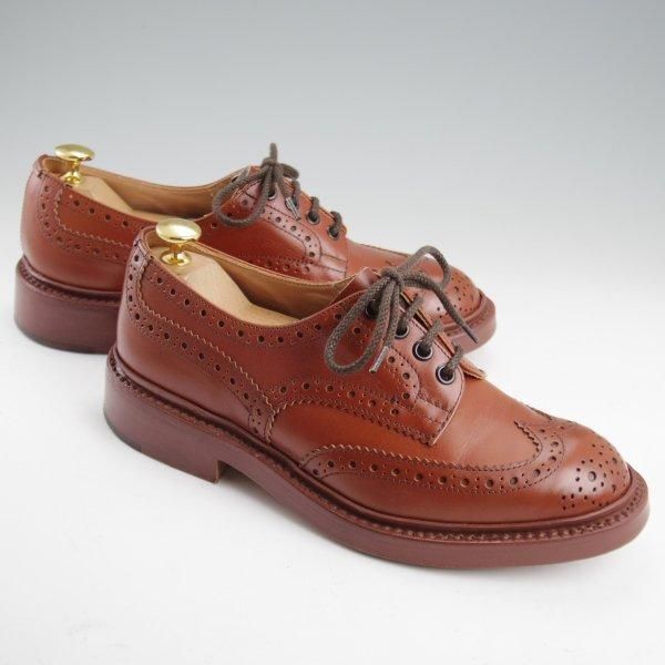 美品★トリッカーズ SIZE 5.5【定価￥121,000-★BOURTON/バートン/マロンアンティーク】カントリーシューズ/短靴/茶/Tricker's★m123