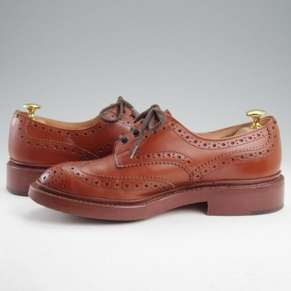 美品★トリッカーズ SIZE 5.5【定価￥121,000-★BOURTON/バートン/マロンアンティーク】カントリーシューズ/短靴/茶/Tricker's★m123
