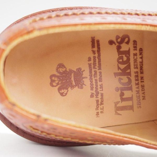 美品★トリッカーズ SIZE 5.5【定価￥121,000-★BOURTON/バートン/マロンアンティーク】カントリーシューズ/短靴/茶/Tricker's★m123