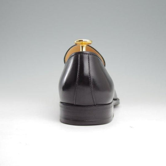 極上★(伊)タニノクリスチー SIZE 6.5【定価￥157,500-★ビットローファー/620】スリッポン/ボックスカーフ/黒/TANINO CRISCI★m124