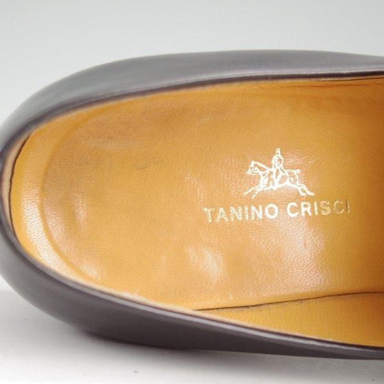極上★(伊)タニノクリスチー SIZE 6.5【定価￥157,500-★ビットローファー/620】スリッポン/ボックスカーフ/黒/TANINO CRISCI★m124