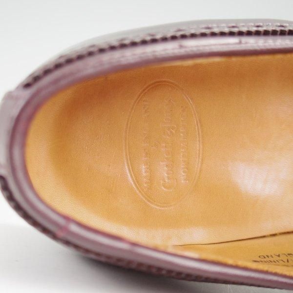 極上★クロケット&ジョーンズ 6E【現行定価20万円程度★コードバン/CHESTER 2】375ラスト/タッセルローファー/赤茶/Crockett&Jones★m125