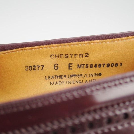 極上★クロケット&ジョーンズ 6E【現行定価20万円程度★コードバン/CHESTER 2】375ラスト/タッセルローファー/赤茶/Crockett&Jones★m125