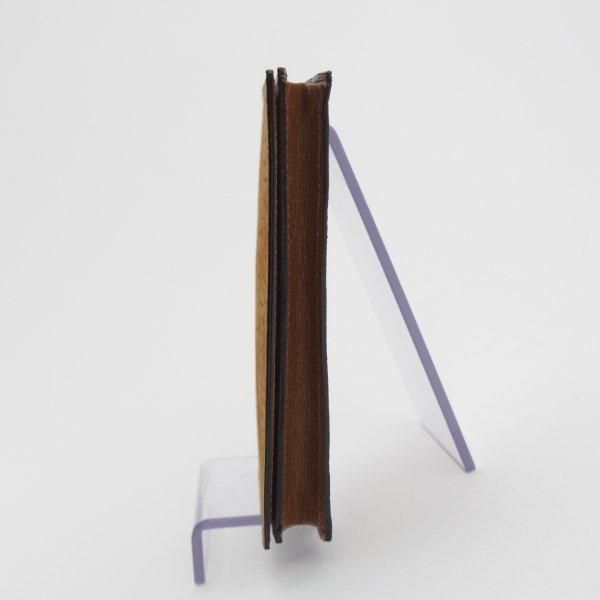 極上★(伊)ヴァレクストラ/Valextra【貴重★カバ革/ヒポポタマス/名刺入れ】カードケース/レザー/本革/茶/メンズ★m130