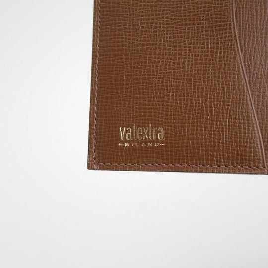 極上★(伊)ヴァレクストラ/Valextra【貴重★カバ革/ヒポポタマス/名刺入れ】カードケース/レザー/本革/茶/メンズ★m130