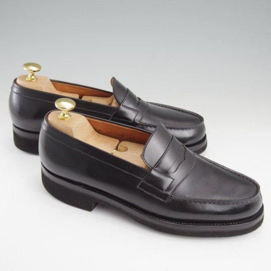 極上★J.M.ウエストン 4.5C【現行定価￥151,800-★旧ロゴ/180/コインローファー】41ラスト/黒/ヴィンテージ/Weston/ウェストン★m138