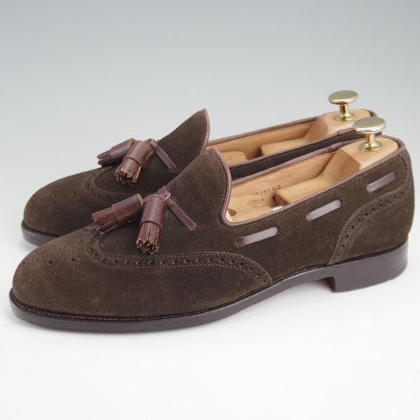 極上★クロケット&ジョーンズ 6E【モデル定価￥112,200-★キャベンデッシュ3同型/375ラスト】LICHFIELD 2/タッセルローファー/濃茶★m141