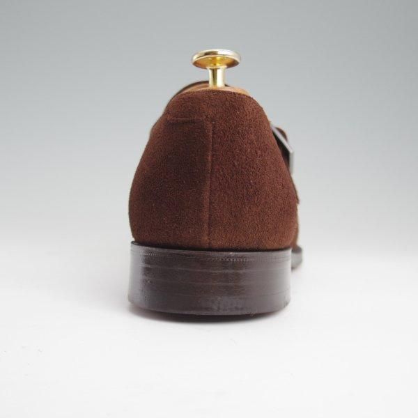 極美品★チャーチ 85F/UK8.5【★モンクストラップ/LISBON】136ラスト/スエード/濃茶/メンズ/Church's★m144