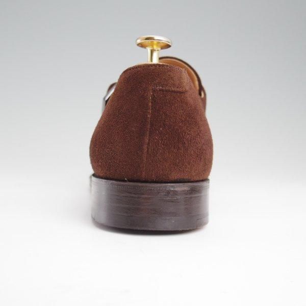 極美品★チャーチ 85F/UK8.5【★モンクストラップ/LISBON】136ラスト/スエード/濃茶/メンズ/Church's★m144