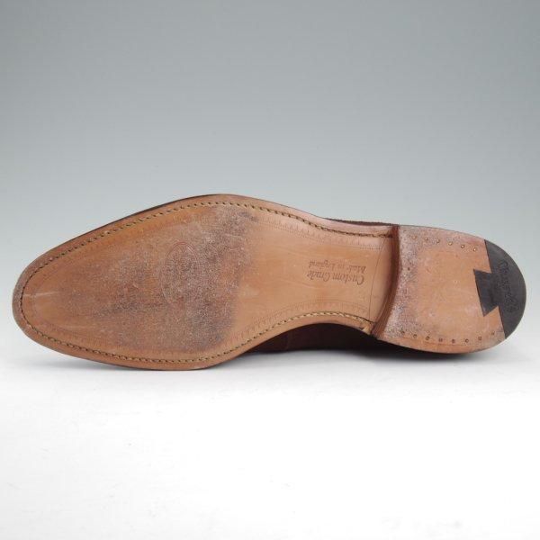 極美品★チャーチ 85F/UK8.5【★モンクストラップ/LISBON】136ラスト/スエード/濃茶/メンズ/Church's★m144