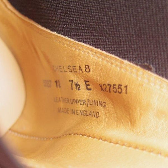 極美品★クロケット&ジョーンズ 7.5E【定価￥148,500-★サイドゴアブーツ/CHELSEA 8】チェルシー/カーフ/黒/メンズ/Crockett&Jones★m145