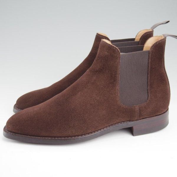 バーニーズニューヨーク サイドゴア ショートブーツ ブラウン スエード 革靴 クロケット&ジョーンズ/サイドゴアブーツ/バーニーズニューヨーク別注