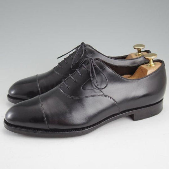 美品★エドワードグリーン 6.5E【現行定価￥217,800-★チェルシー/CHELSEA/202ラスト】ストレートチップ/カーフ/黒/EDWARD GREEN★m148